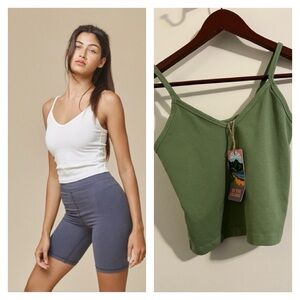 Jungmaven Spaghetti Tank | Pistachio | Size Small
